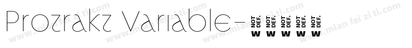 Protrakt Variable字体转换